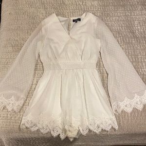 White lulu’s romper